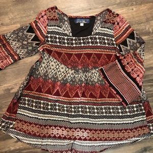 Crimson & Black Top NWOT